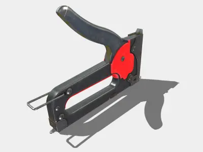 Staple Gun Low-poly 3D model