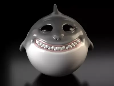 Cute Shark 3D model