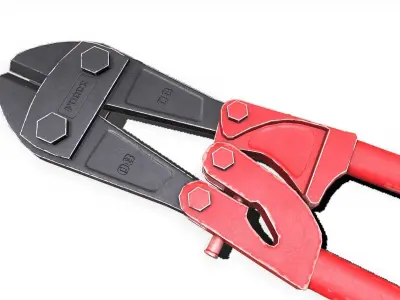 Bolt Cutter Tool Low-poly PBR Free low-poly 3D model