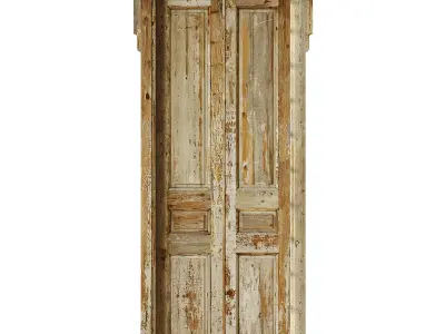 Old classic door 005 3D model
