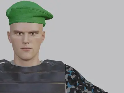 Commando 3D model