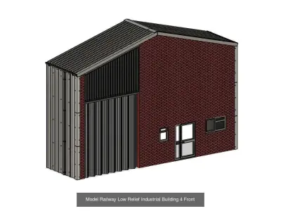 Low Releif Industrial Buildings Collection 3D Model Pack
