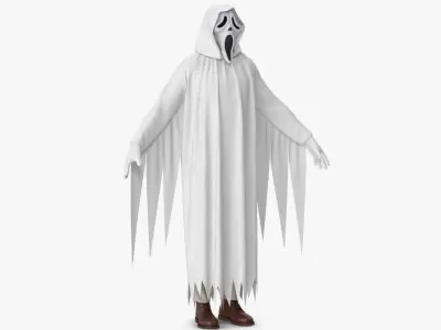 Halloween Costume Ghostface 2 3D model