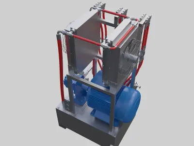 Hydraulic power unit 3D model