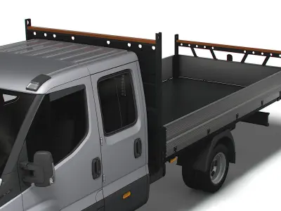 Iveco Daily Crew Cab Tipper 2023 3D model