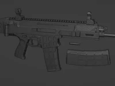 low-poly CZ Bren 2 MS Free low-poly 3D model