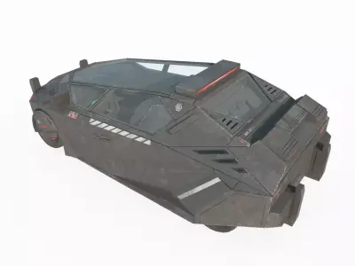 Future Sci-Fi Car 3D model