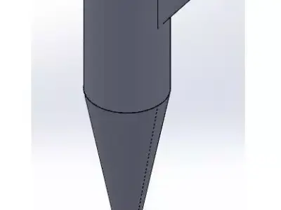 Ciclon dust collector Free 3D model