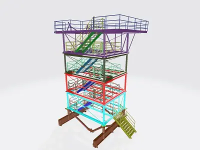 Platform pack 3d model 3D model