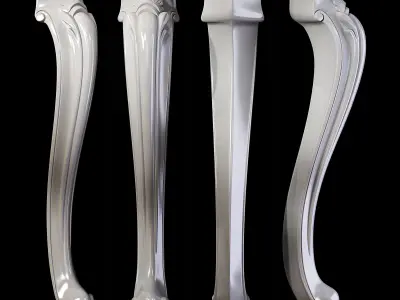 Classic leg 024 3D model