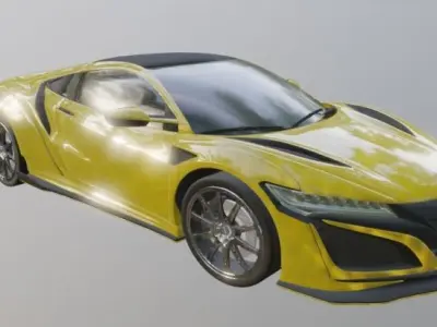 Acura NSX 3d Model  Free 3D model