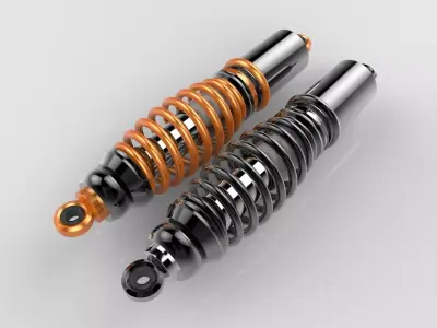 Shock absorber 3D model