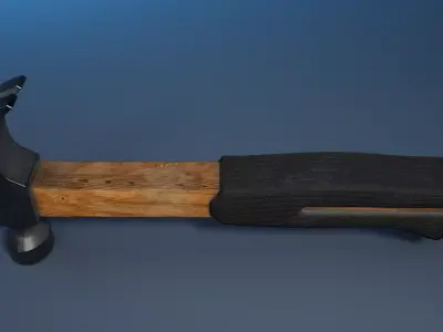 Hammer Low-poly 3D model buy
