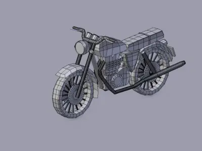 Triumph motorcycle 3D model