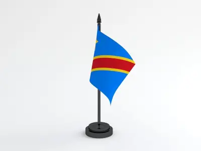 Table Flag Democratic Republic of the Congo 3D model