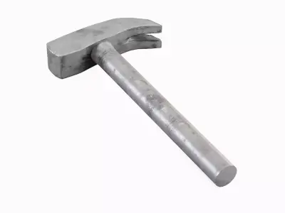 Iron Hammer 02 Low-poly 3D model