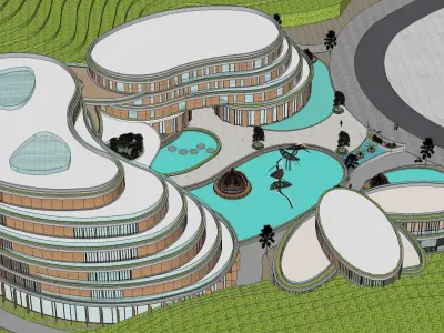 Sketchup Hotel T2 3D model