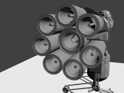 Battle-Mech robot Free 3D model