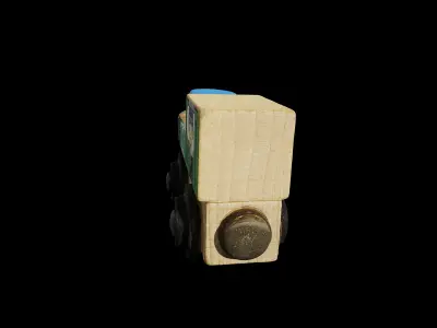 Anydrafts Toy train 01 Low-poly 3D model