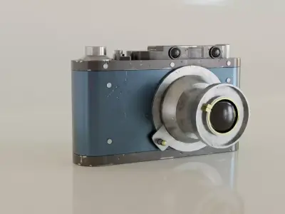 Retrocamera Free low-poly 3D model