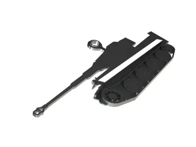 Keychain Tiger tank 3D model