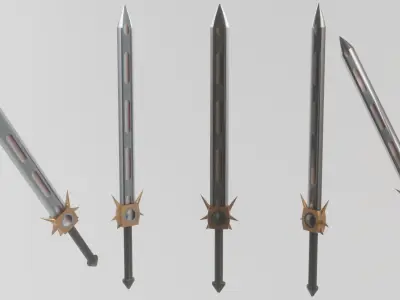 sword example Free low-poly 3D model