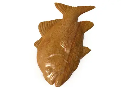 Fish 3d print 3d model stl obj largemouth bass 3D model
