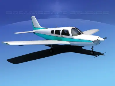 Piper Warrior II 3D model purchase
