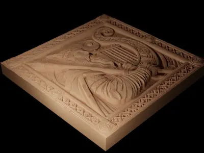 Bragi CNC 3d Print High Relief Sand Casting 3D print model
