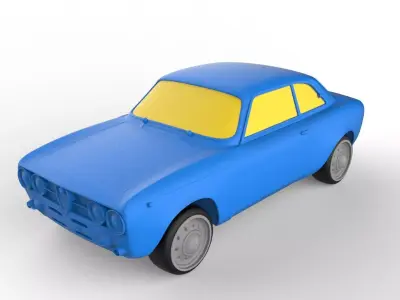 Alfa Romeo 1969 Classic Car 3D print model