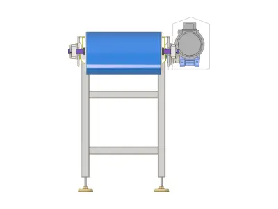 Modular Belt Conveyor 01 Low-poly 3D model