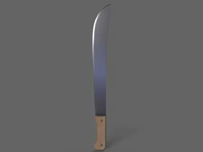 PBR Machete V2a Low-poly 3D model