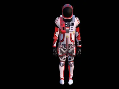 Astronaut Spacesuit Singapore 3D model