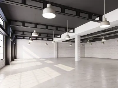 HDRI Interior Loft Office Hall Texture