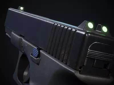 Glock Low-poly 3D model