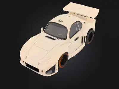 Classic Racer  Speed and Elegance Combined 3D model