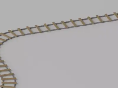 Railway Track 3D model