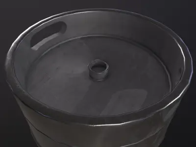 Stainless Steel 3D Model Low-poly 3D model