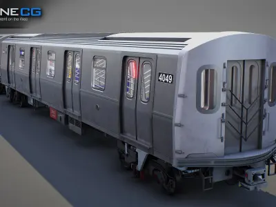 New York City R211 Subway Trains 3D model