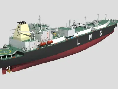 LNG Ship 3D model