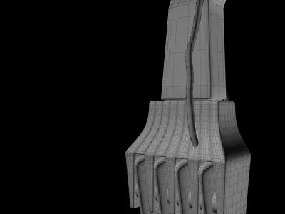 LEG OF A ROBOT Free 3D model