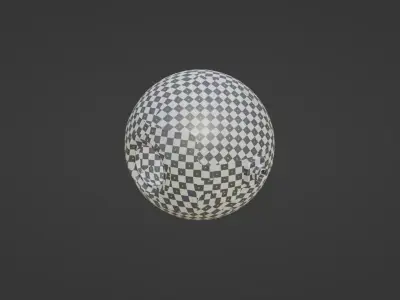 Mechanical - Sphere Head Low-poly 3D model