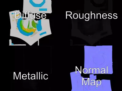 Crystal Clear Splash model pack Low-poly 3D model