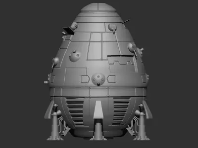 3D BattleTech Ship  3D print model