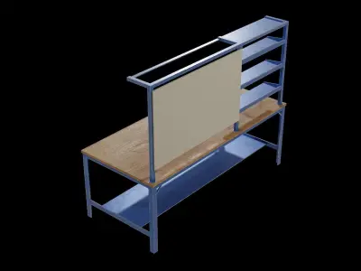 Workbench Low-poly 3D model