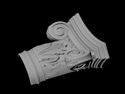pilaster classical column 3D model