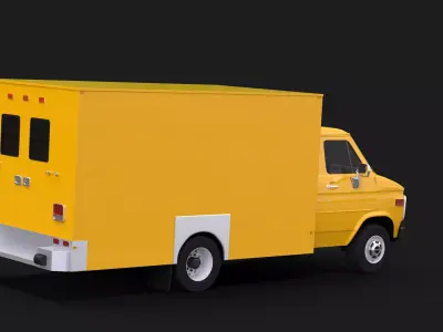 GMC Vandura Box Van 3D model