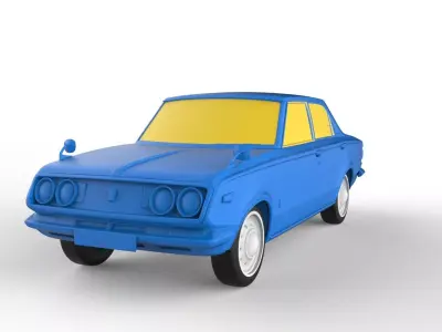 Toyota Mark II 1968 Classic Car 3D print model