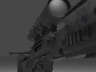 sniper dl q33 from call of duty mobile 3D model