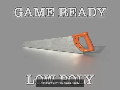 Game Ready Tools PBR Low Poly shovel 3D Model Pack